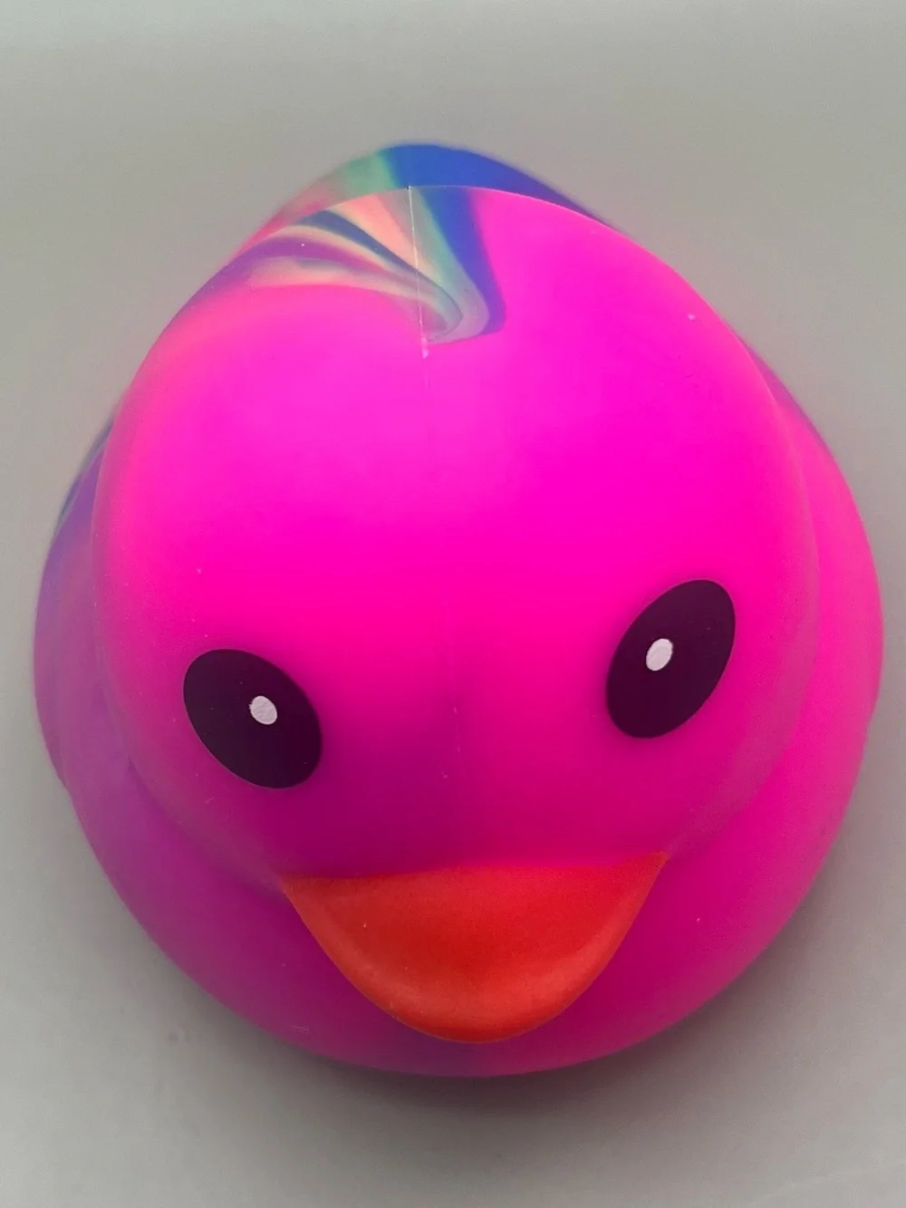Toymendous SQUEEEZY Jumbo Squishy Duck Chick VIRAL Toy In Hot PINK Tie-Dye 🩷🌈NEW